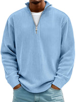 Everett | Premium Ribbed Half-Zip Pullover