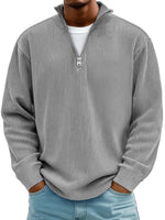 Everett | Premium Ribbed Half-Zip Pullover